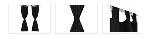 Micro-Satin Curtains with loops (VidaXL)