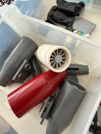 lego parts airplane engine light bricks etc