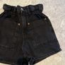 Zara black denim short shorts (7y/122cm) Image 2