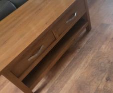 Solid wood coffee table