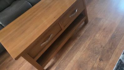 Solid wood coffee table