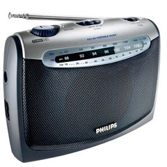Philips AE2160 Portable Radio Analog FM/MW Power Cord/Battery Operated- Used