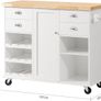 Kitchen  island The  Ultimate Contemporary Kitchen Island Storage Cabinet with Wheels Multifunctional Image 3