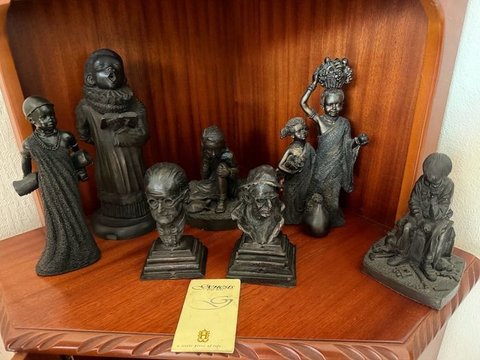 Vintage Collection of Genesis Bronze Ornaments and Busts