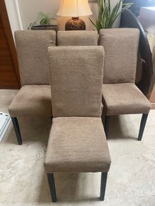 4 x Exquisite Very Sturdy Padded Kitchen Dining Chairs - Can Deliver