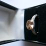 Vintage Genuine Fossil Sterling Silver 925 hallmarked  Yellow Stone Ring size P - 5,2g Image 4