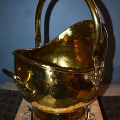 Victorian Brass Coal Scuttle