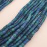Antique Venetian Light Dark Blue 5-6mm Beads Strands Necklace Image 7