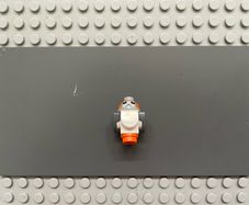 Lego Star Wars porg06 Porg, Star Wars with Dark Bluish Gray Body, Wings and Tail, High Raised Feathers between Eyes - Brick Built