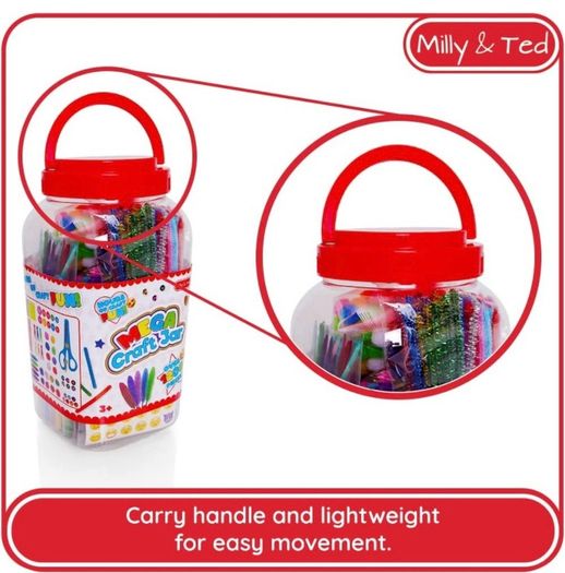 Jumbo Kids Craft Set - Kids Craft Kits with Over 1,200 Crafting Pieces - Arts and Crafts for Kids (FREE POSTAGE)