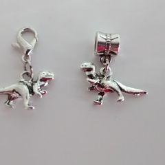 Dinosaur Charm - Pandora Style / Lobster Clasp