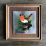 Set of 5 Vintage Wooden Framed Bird Pictures Image 5