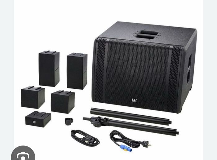 2x LD Systems Curv 500 TS PA System with protective covers