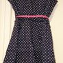 Izabel Spotted Navy Skater Dress S16 Image 2