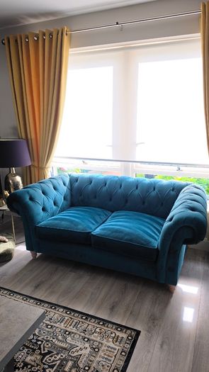 Teal 2 Seater Velvet Sofa - Next Home