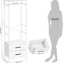 small wardrobe/hanging rail Image 2