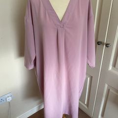 Monkl blush pink dress with pockets size 14