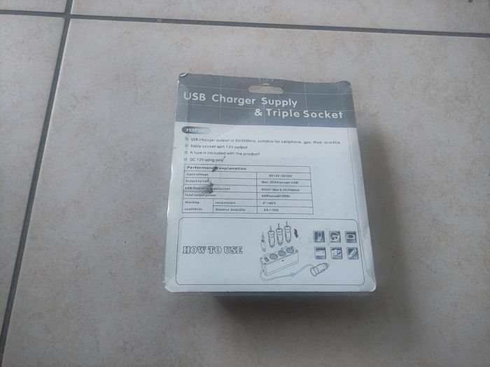 Brand New USB Charger Supply Triple Socket