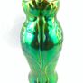 Vintage glass/Rare Zsolnay pecs iridescent vase Image 4