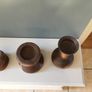 Handturned wooden candlesticks Image 2