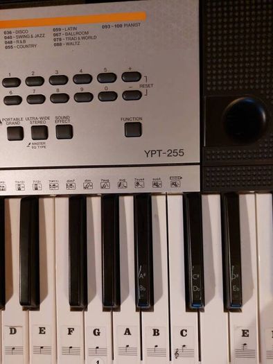 yamaha ypt-255 and pro piano stand all in perfect condition