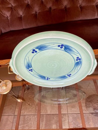 Stunning Discontinued Stoneware Jackson Kilkenny Fruit Serving Plate or Platter