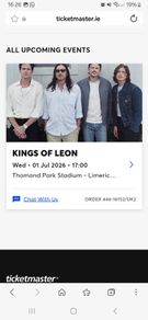 2 Kings of Leon - Thomond Park Standing