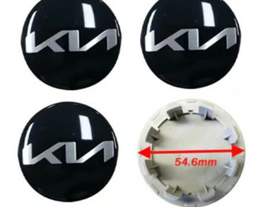 4X 56mm Car Alloy Wheel Center Hub Cap Sticke Emblem Decal for RIO Sorento Optima RIOK