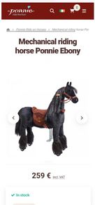 Ride on mechanical pony