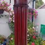 Antique Mahogany Column Coat stand brass lion hooks Image 5