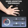 50-Pack Acoustic Foam Panels Tiles Wedge, Soundproofing Foam Noise Cancelling Foam for Studios, Recording Studios, Offices, Home Studios 1" x 12" x 12", 50-Pack (FREE POSTAGE) Image 4