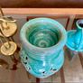 Vintage Michael Kennedy Sligo Handmade Oil Burner Turquoise Burren Blue Image 6
