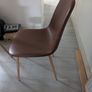 Set of 6 JYSK Jonstrup Dining Chairs (Cognac Leather / Oak Legs) Image 3