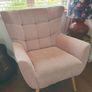 Pink arm chair Image 2