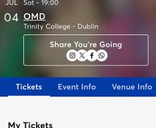 OMD Tickets - Trinity