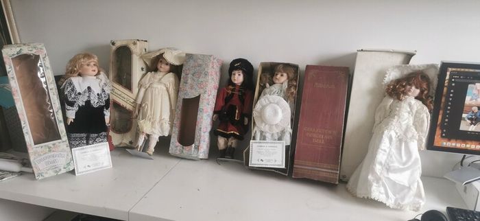 vintage porcelain doll