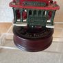 Vintage Wooden Wind up revolving Cable Car Image 2
