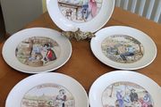 Apilco porcelain cheese set for 5