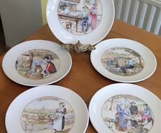 Apilco porcelain cheese set for 5