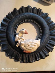 Ceramic Goose Wreath