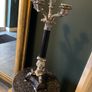 Candelabra - Heavy Black Lacquered & Silver Image 3