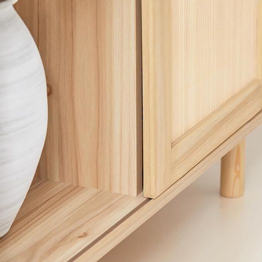 Sideboard With Sliding Doors bamboo