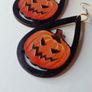 Halloween Scary Pumpkin Waterdrop Earrings Image 7