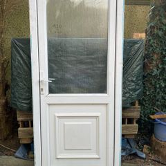White pvc door