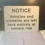 Heavy Duty Cast Aluminum Notice Sign Image 3