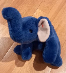 TY Beanie Buddy Blue Elephant large