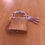 Tri-Circle No. 266 solid brass padlock Image 3