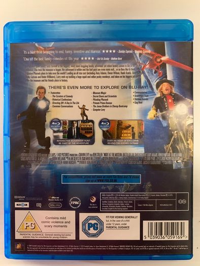 Night At The Museum 2 [2009] Ben Stiller in the lead role, Carla Gugino, Dick Van Dyke, Mickey Rooney, Bill Cobbs & Robin Williams [Blu-ray Movie]