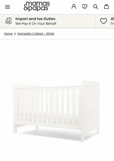 Cot bed covertable (newborn to 4or5yrs)