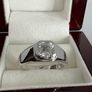 Silver Men's D'Joy Moissanite Ring Image 4